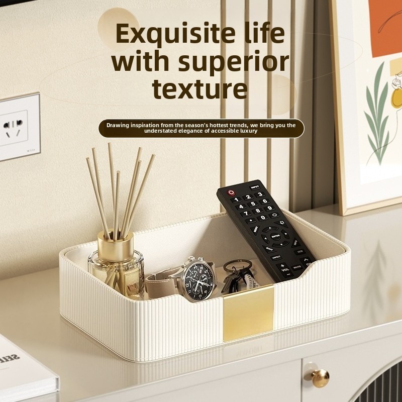 Luxury Watch Levels - PUレザーデスクトレイ - 鍵/財布/電子機器用多層オーガナイザー、時計＆眼鏡用高級ディスプレイスタンド、ジュエリートレイ