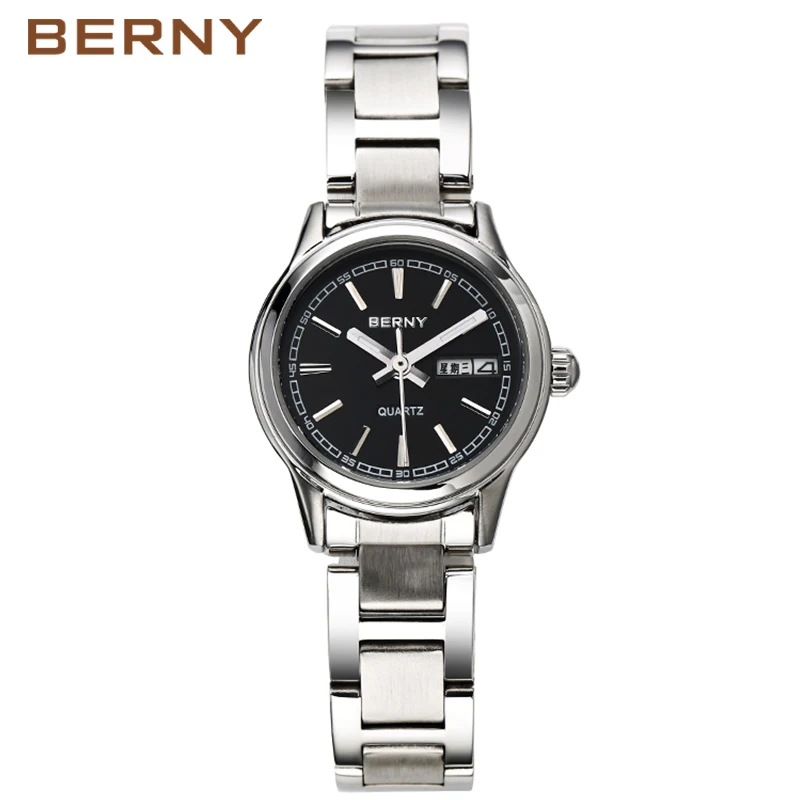 Luxury Watch In Japan - BERNY 高級レディース腕時計日本ムーブメントファッションドレス女性クォーツ腕時計オートトップブレスレット腕時計女性 3ATM 防水