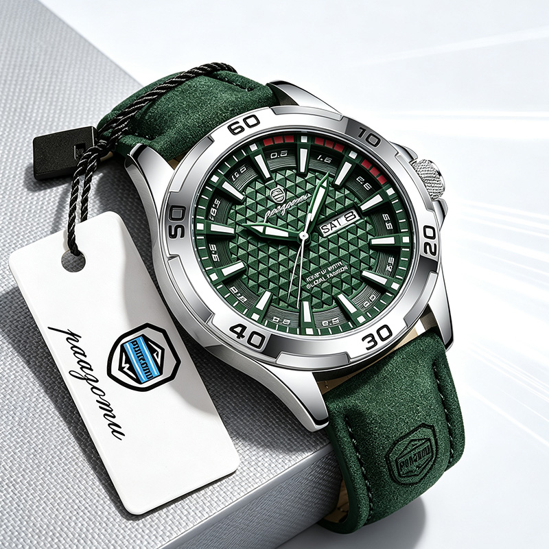Luxury Watch Manufacturers - PAAZOMU 高級ブランドメンズ腕時計 ファッションクォーツ 男性用レザーストラップ カジュアルスポーツ 防水