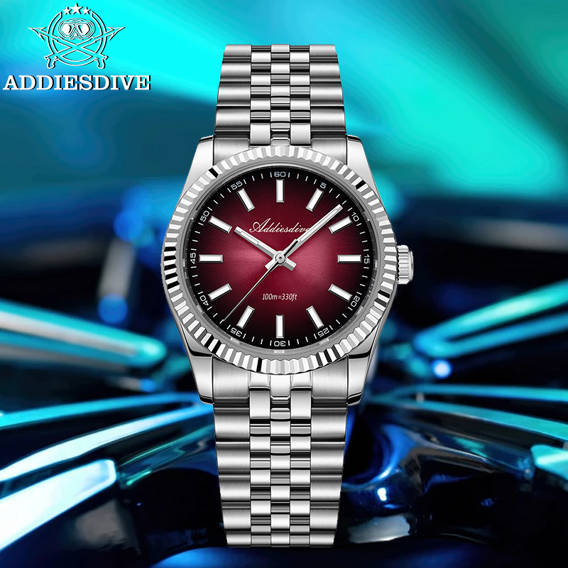 Rolex Watch Submariner - ADDIESDIVE 新しいクォーツ時計男性用 AD2073 サファイア AR コーティングされた