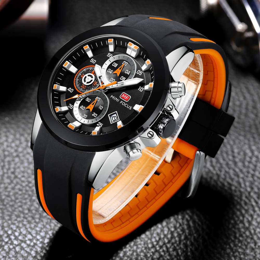Luxury Watch Maker - 男性用ミニフォーカスウォッチ,スポーツ腕時計,高級ブランド,クォーツ,ミリタリー,本物