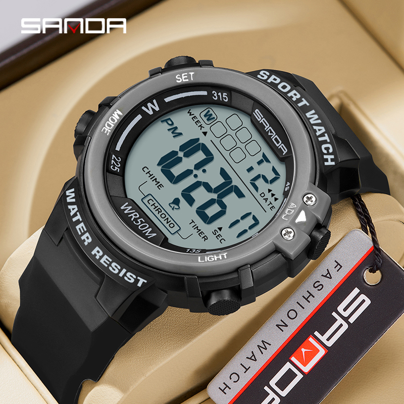 Luxury Watch G Shock - 三田高級ファッション G スタイルメンズスポーツウォッチ防水軍事表示時計男の腕時計 LED デジタル腕時計リロイ Hombre