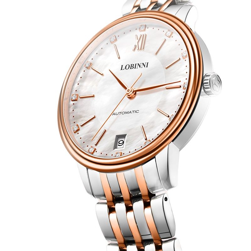 Luxury Watch In Japan - LOBINNI レディース自動機械式時計ダイヤモンドサファイア防水日本 MIYOTA ムーブメント L2010 高級ブランド自動日付時計