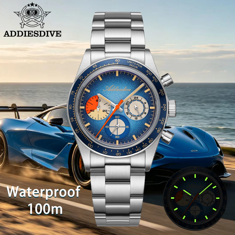 Rolex Watch Submariner - ADDIESDIVE トップブランド AD2551 クロノグラフ腕時計 C3 超発光