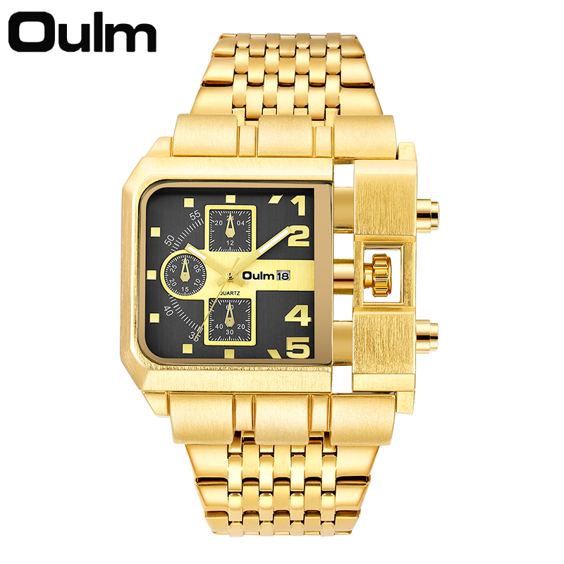 Oulm-メンズステンレススチール時計,メンズクォーツ時計, - Luxury Watch Zone のレビューと価格