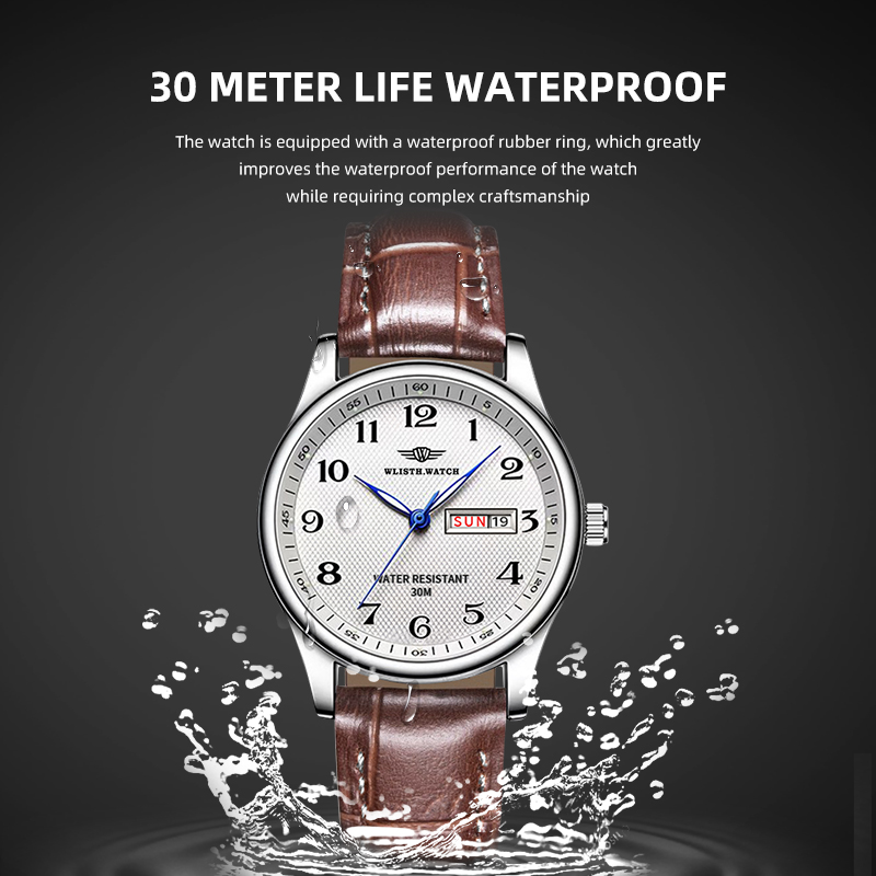 WLISTH 高級ブランドメンズ腕時計クォーツ時計アラビア数 - Luxury Watch Manufacturers のレビューと価格