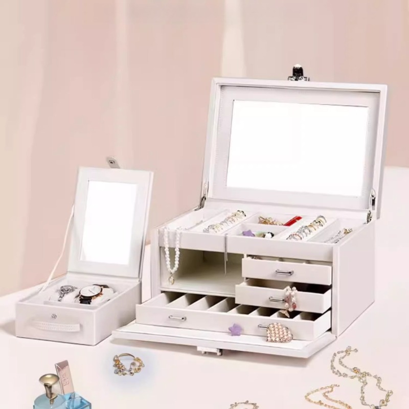 高級ジュエリーボックス、イヤリング収納ケース、引き出し付きネ - Luxury Watch E Jewellery のレビューと価格