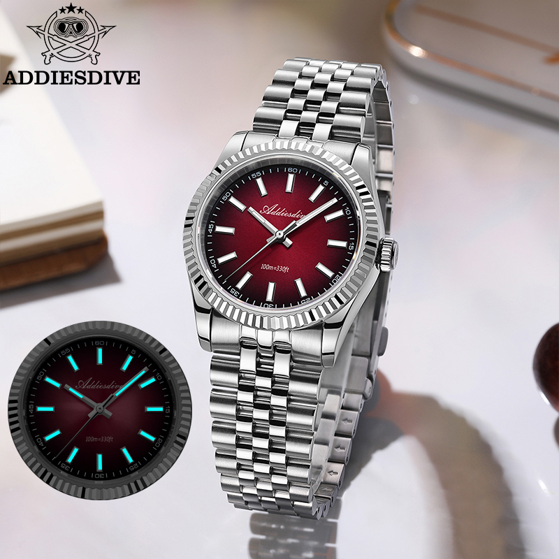 ADDIESDIVE 新しいクォーツ時計男性用 AD2073 - Rolex Watch Submariner のレビューと価格