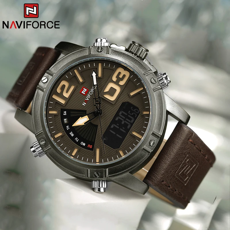 NAVIFORCE トップブランドメンズ腕時計多機能 LED - Luxury Watch Zone のレビューと価格