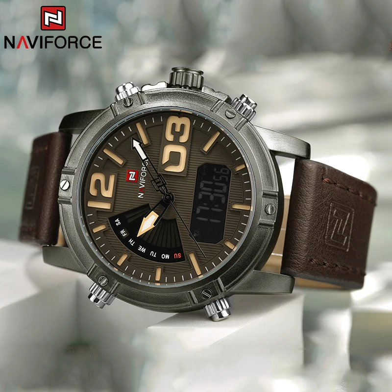 NAVIFORCE トップブランドメンズ腕時計多機能 LED - Luxury Watch Zone のレビューと価格