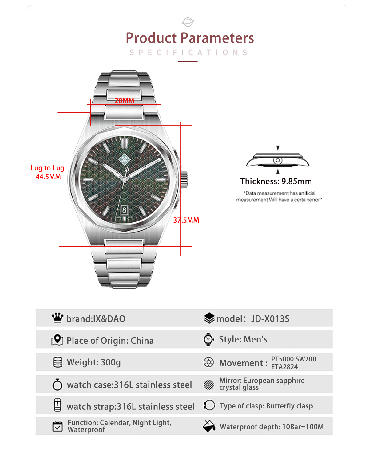 IX&DAO 2026 ニューウォリアー 37mm メンズ自 - Rolex Watch Submariner のレビューと価格