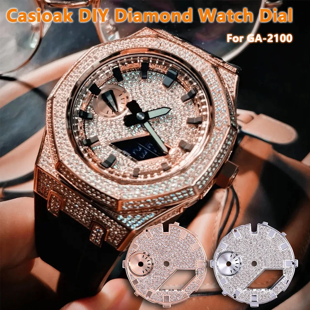 高級ダイヤモンド時計ダイヤル GA2100 GA-2100  - Luxury Watch Repair のレビューと価格