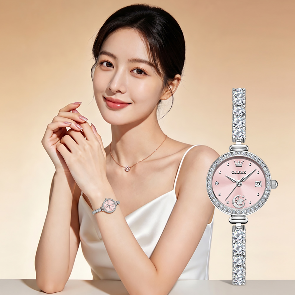OLEVS 高級オリジナル女性腕時計ジュエリーブレスレットク - Luxury Watch E Jewellery のレビューと価格