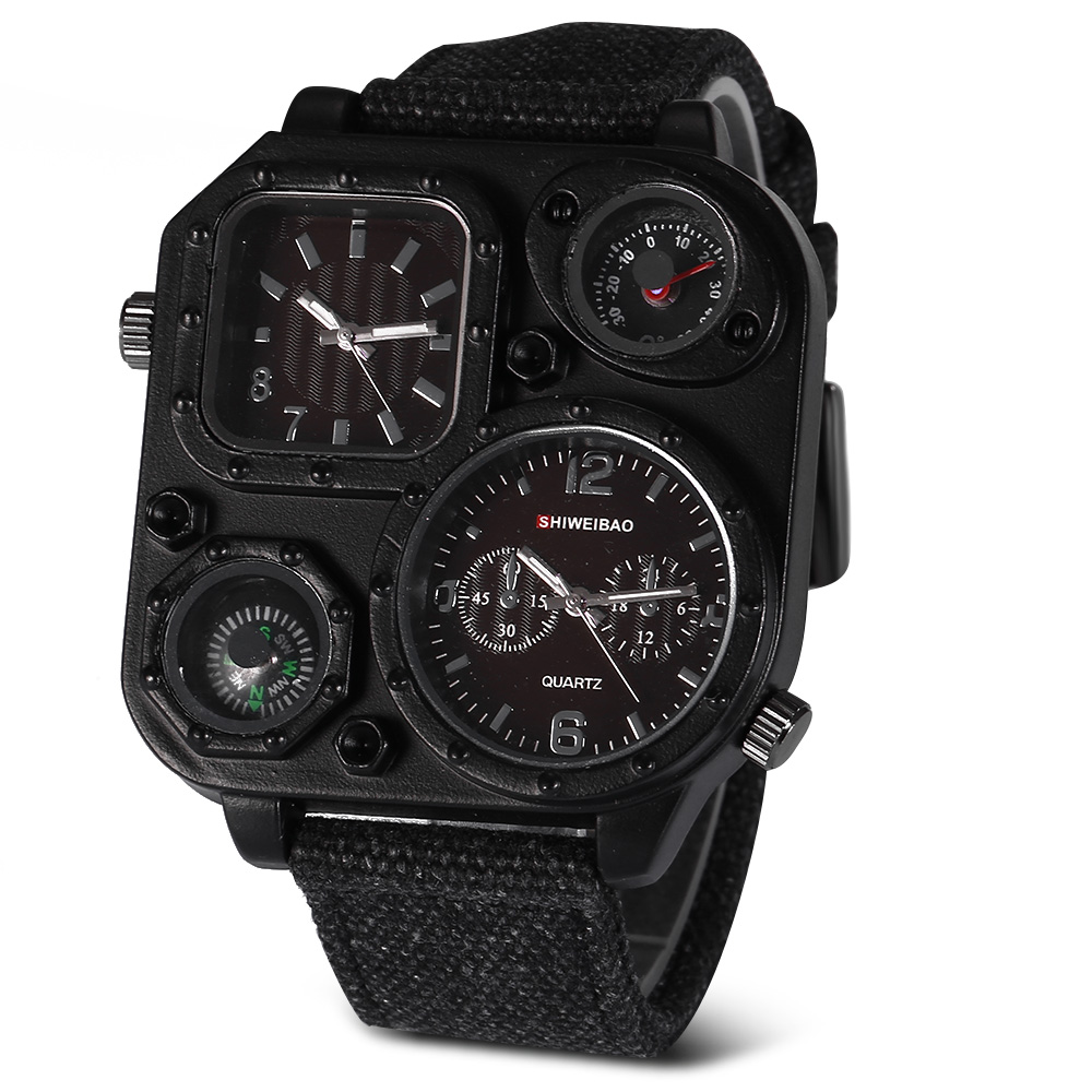 クォーツメンズウォッチトップブランドの高級キャンバスストラッ - Luxury Watch Zone のレビューと価格