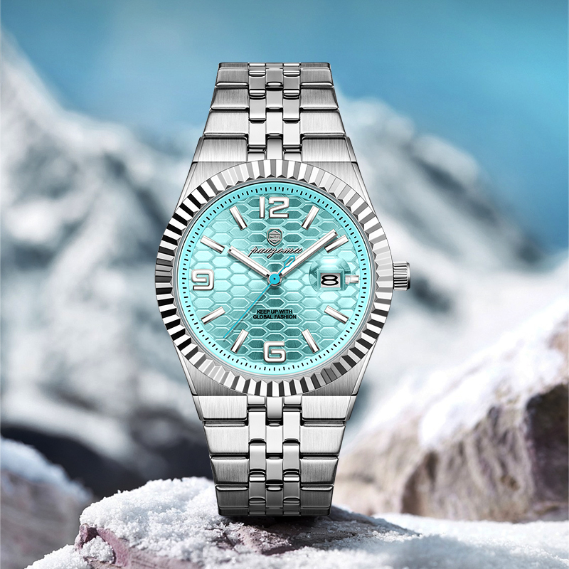 PAAZOMU メンズ ハニカムパターン クォーツ腕時計、日 - Luxury Watch Zone のレビューと価格