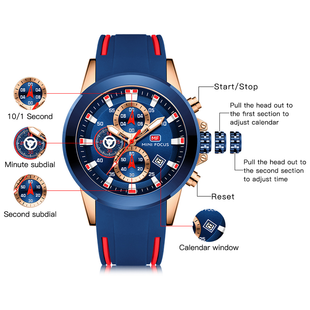 男性用ミニフォーカスウォッチ,スポーツ腕時計,高級ブランド, - Luxury Watch Maker のレビューと価格