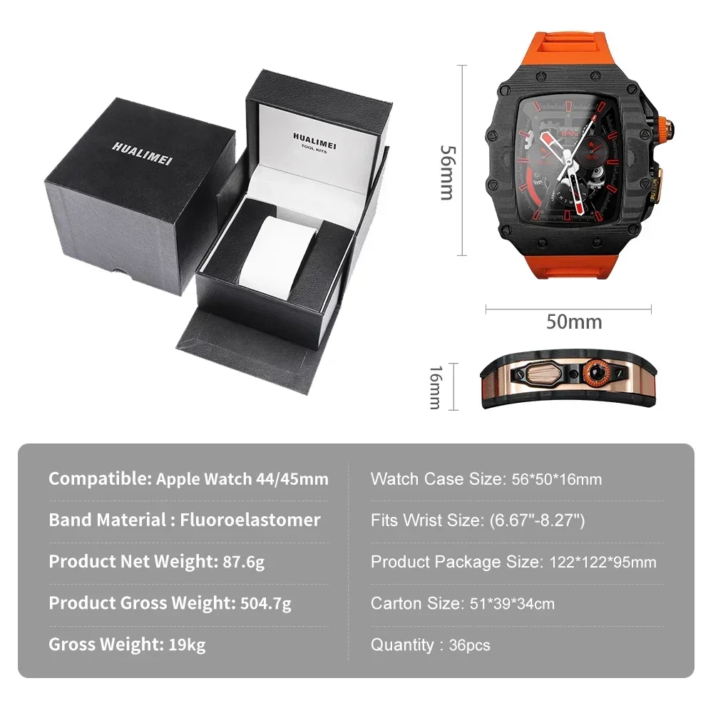 カーボンファイバーケース高級修正キット Apple Watc - Luxury Watch Repair のレビューと価格