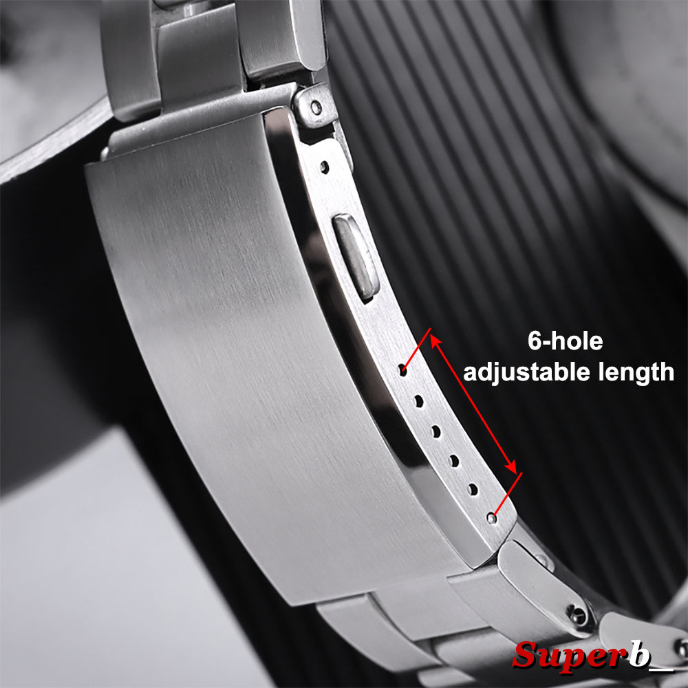 316L ソリッドステンレス鋼時計クラスプ高級調節可能な折り - Luxury Watch Repair のレビューと価格