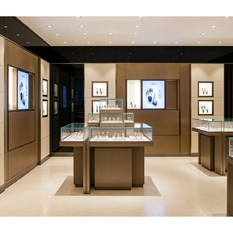 カスタム高級多層腕時計展示カウンター、プレミアムステンレス製 - Luxury Watch Levels のレビューと価格