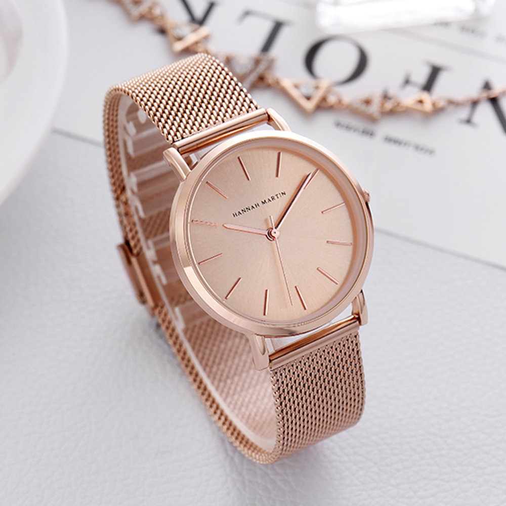 ハンナマーティントップブランドの高級腕時計女性ステンレススチ - Luxury Watch In Japan のレビューと価格