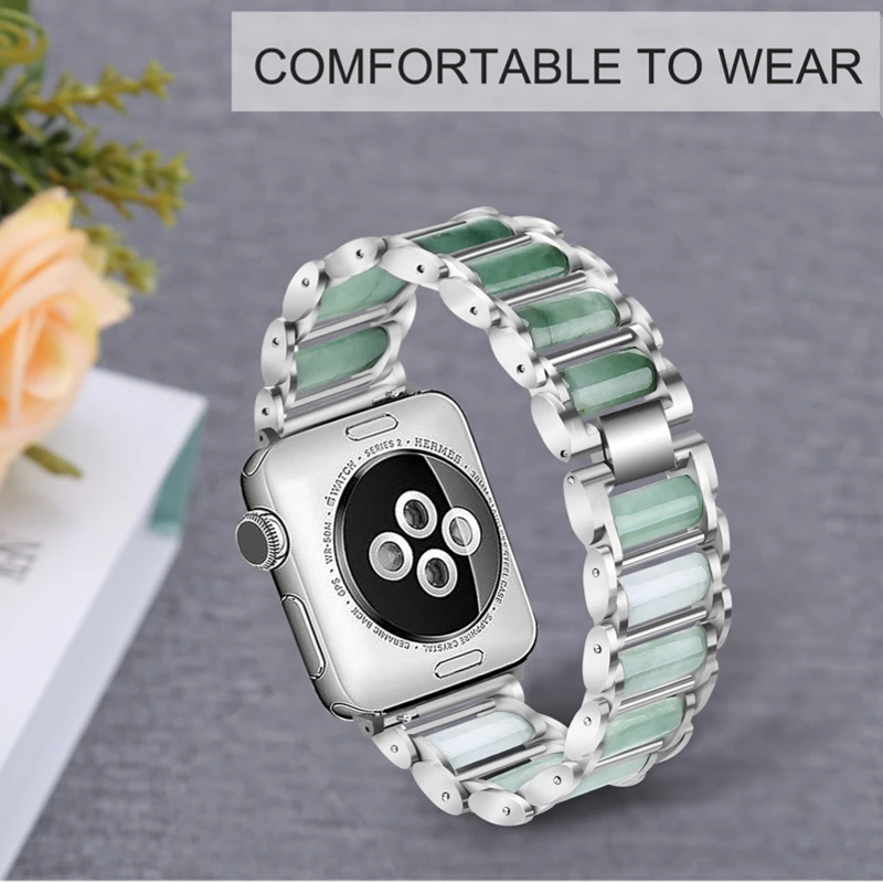 エメラルドジュエリー + メタルストラップ Apple Wa - Luxury Watch E Jewellery のレビューと価格