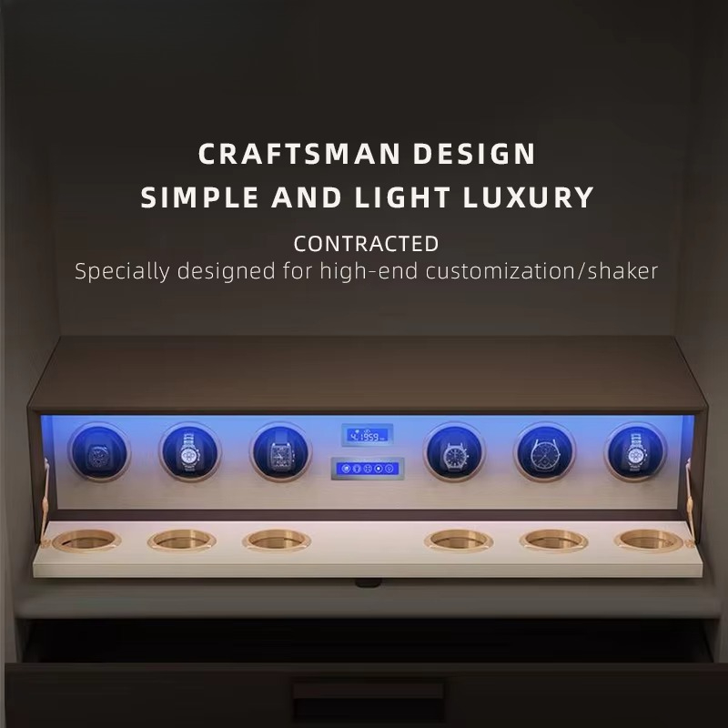 レザー製高級ジュエリー6本用自動巻き時計ワインダー、セーフテ - Luxury Watch E Jewellery のレビューと価格