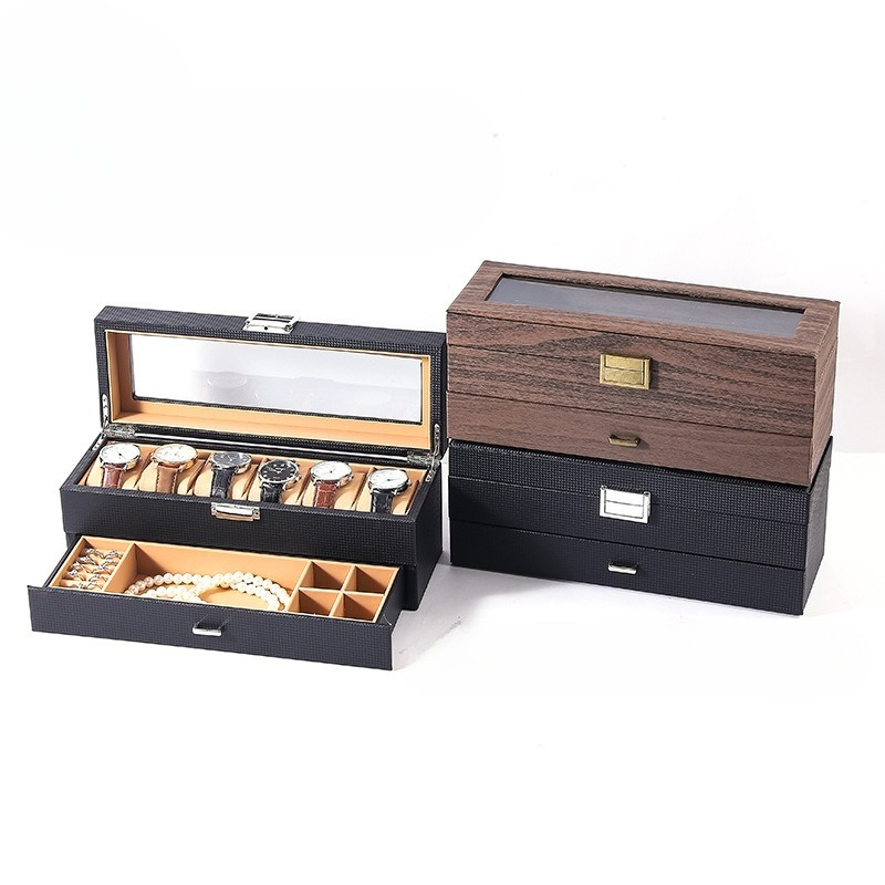 レザー製ジュエリーボックス レトロ 高級腕時計収納ボックス  - Luxury Watch E Jewellery のレビューと価格