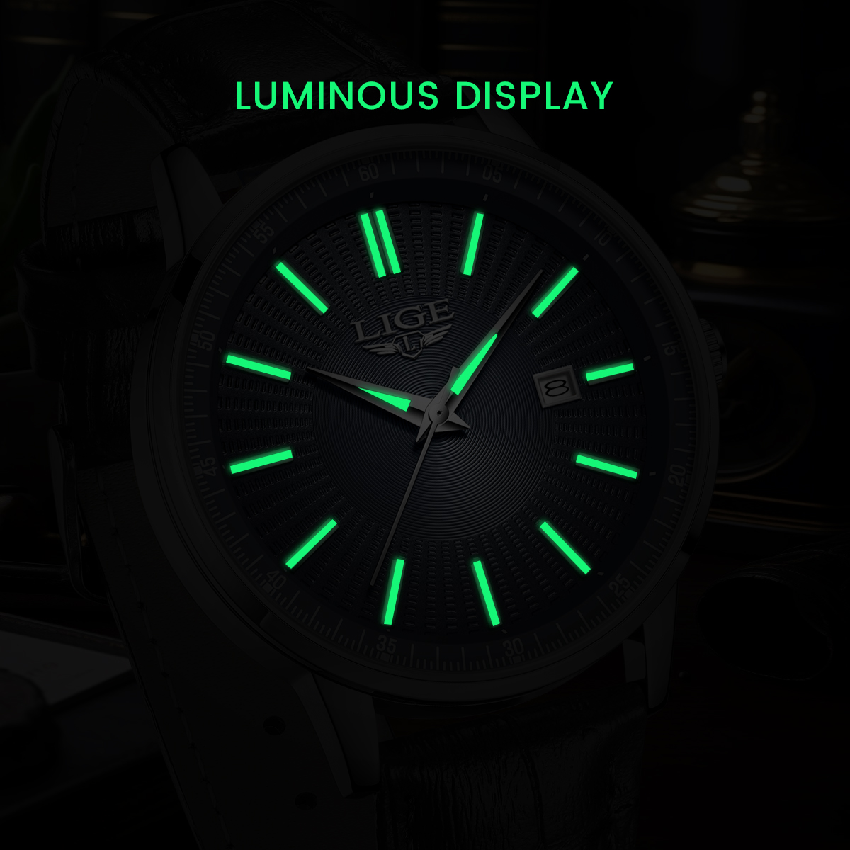 LIGEトップブランド高級メンズ腕時計 ビジネスレザー クォ - Luxury Watch Manufacturers のレビューと価格