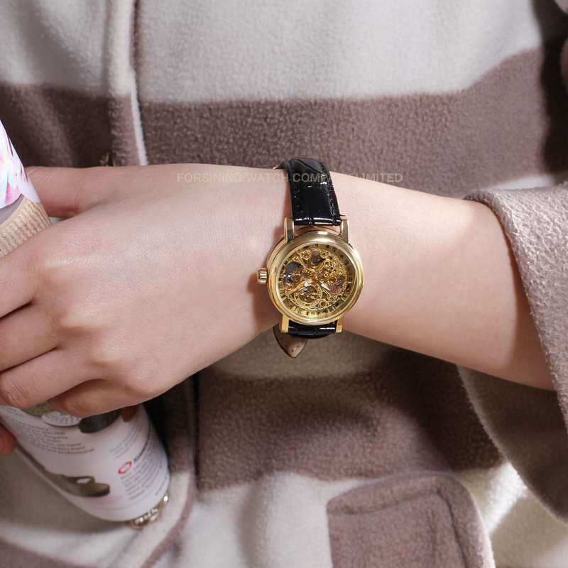 卸売勝者高級ブランドゴールド女性腕時計スチールスケルトン機械 - Luxury Watch Repair のレビューと価格