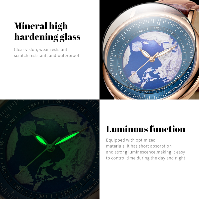 LIGE 2026新作トップブランド高級メンズ腕時計防水夜光 - Luxury Watch Manufacturers のレビューと価格